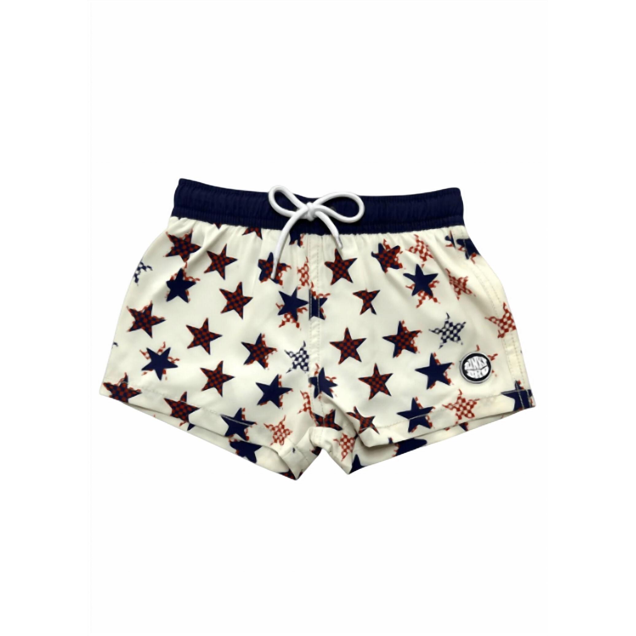 New Binkybro Boys Starborn Swim Trunk In White